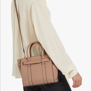 Mulberry Mini Zipped Bayswater in Rosewater